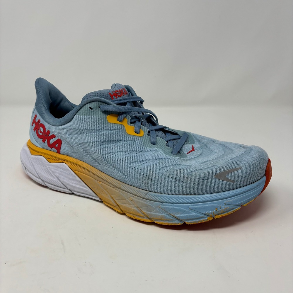 Hoka Arahi 6 Mens Running Shoes Blue Yellow Orange 1123194 SSMS Size 11